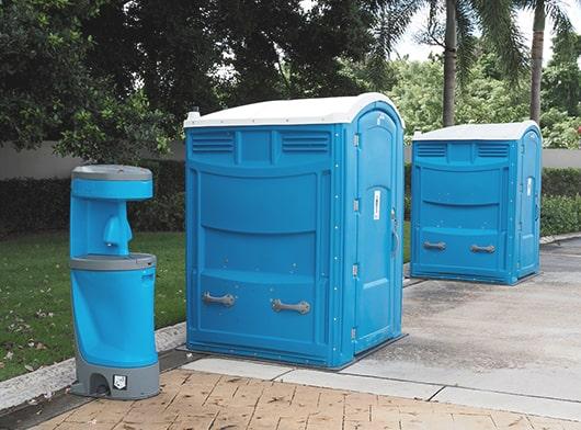 handicap/ada portable toilets are maintained by regularly cleaning and restocking supplies such as toilet paper and hand sanitizer